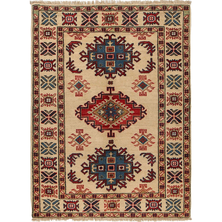 Ivory Kazak Rug 2' 11" x 3' 9" - No. AL99314