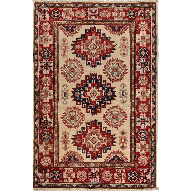 Hand knotted Kazak Carpet 2' 9" x 4' 1" - No. AL84152