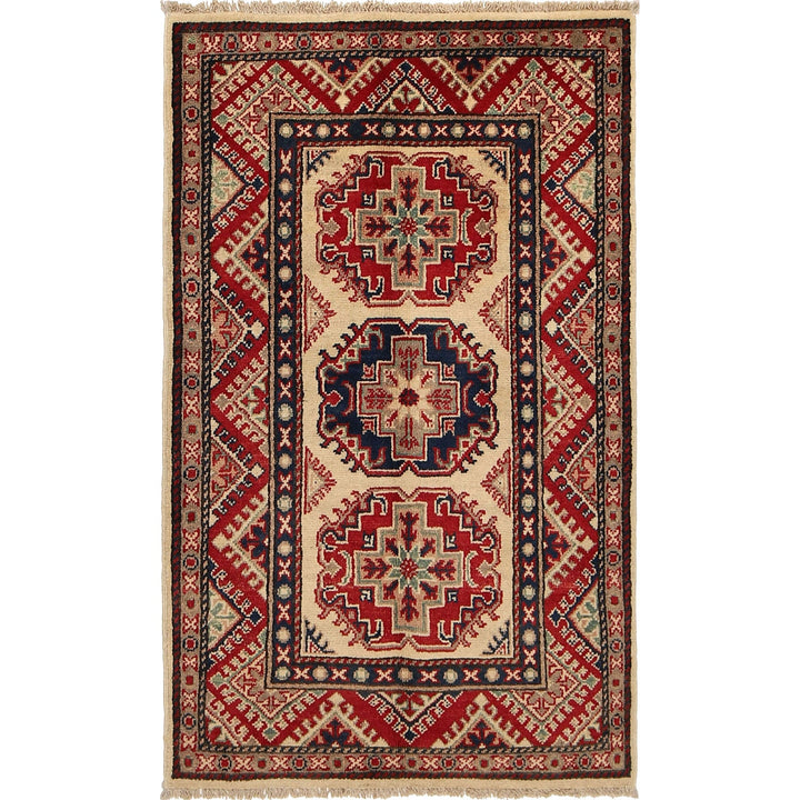 Handmade Kazak Area Rug 2' 7" x 4' 2" - No. AL76587