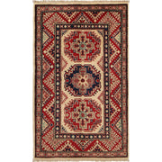 Handmade Kazak Area Rug 2' 7" x 4' 2" - No. AL76587