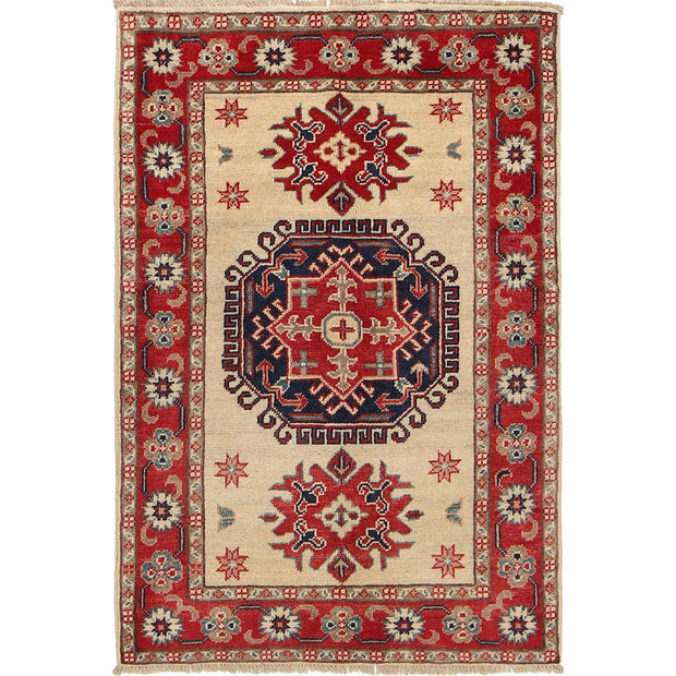 Ivory Color Kazak Rug 2' 9" x 4' 0" - No. AL69469