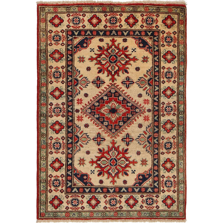 Hand knotted Kazak Carpet 2' 9" x 3' 11" - No. AL89507