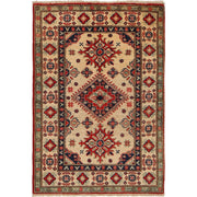 Hand knotted Kazak Carpet 2' 9" x 3' 11" - No. AL89507