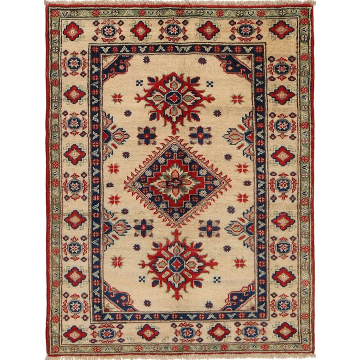 Hand knotted Kazak Carpet 2' 9" x 3' 10" - No. AL18074