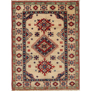 Hand knotted Kazak Carpet 2' 9" x 3' 10" - No. AL18074