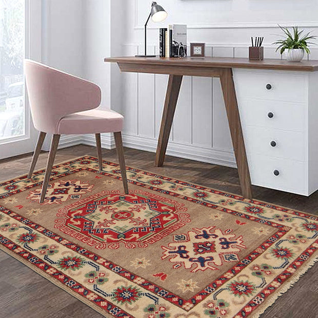 Gray Color Kazak Rug 2' 8" x 3' 9" - No. AL87310