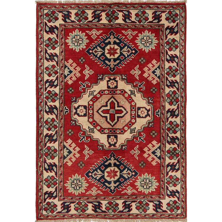 Hand Knotted Kazak Oriental Rug 2' 9" x 3' 10" - No. AL67493