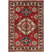 Hand Knotted Kazak Oriental Rug 2' 9" x 3' 10" - No. AL67493