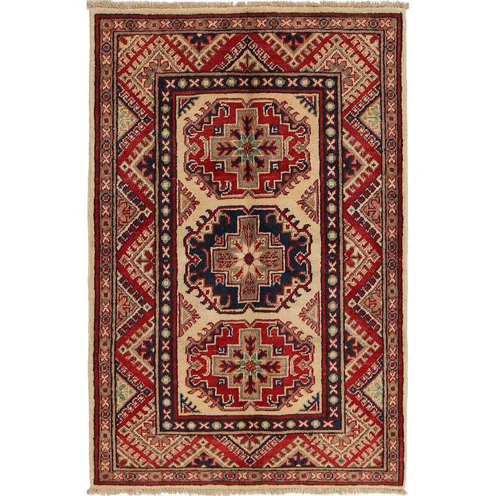 Hand knotted Kazak Carpet 2' 7" x 4' 1" - No. AL66723