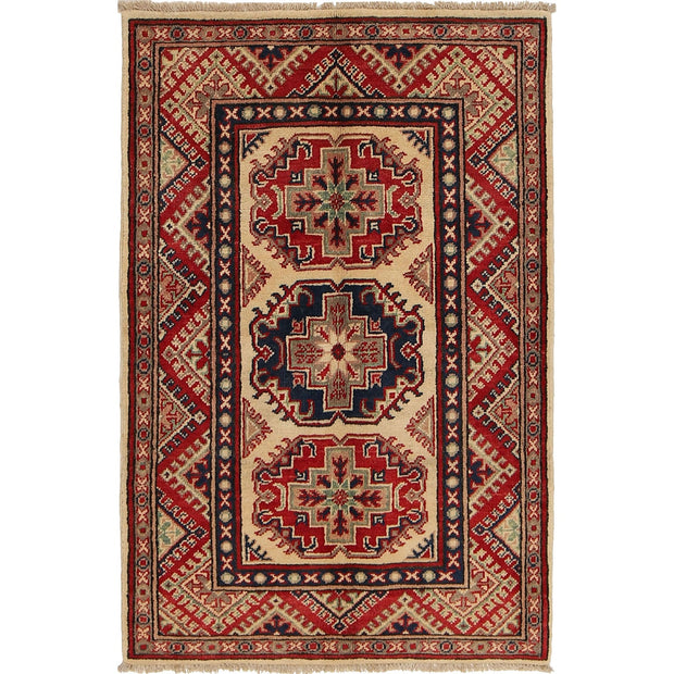 Hand knotted Kazak Carpet 2' 7" x 4' 1" - No. AL66723