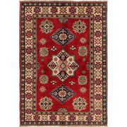 Hand Knotted Kazak Oriental Rug 3' 3" x 4' 7" - No. AL44282