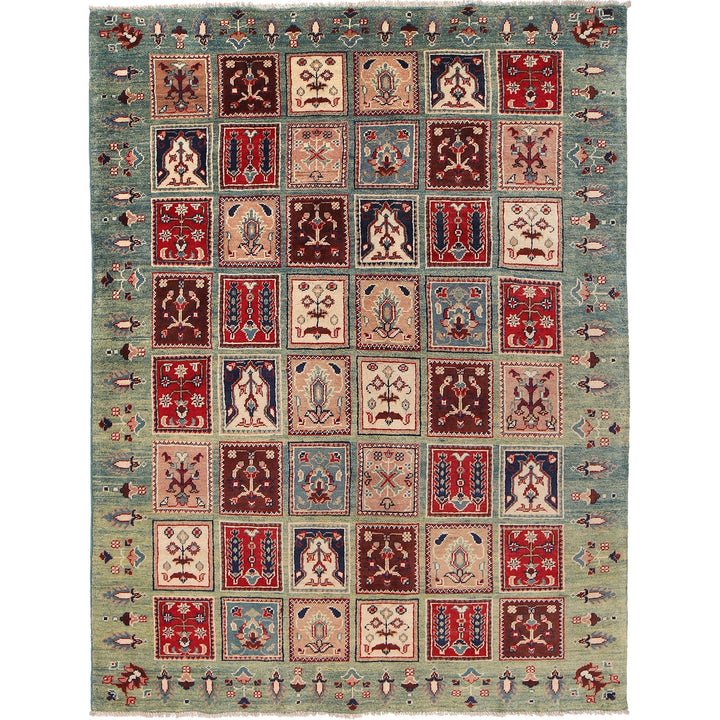 Hand Knotted Kazak Oriental Rug 4' 8" x 6' 9" - No. AL80328