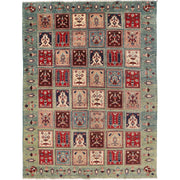 Hand Knotted Kazak Oriental Rug 4' 8" x 6' 9" - No. AL80328