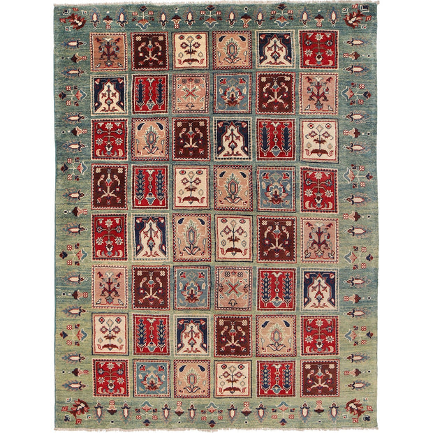 Hand Knotted Kazak Oriental Rug 4' 8" x 6' 9" - No. AL80328