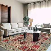 Hand Knotted Kazak Oriental Rug 4' 8" x 6' 9" - No. AL80328