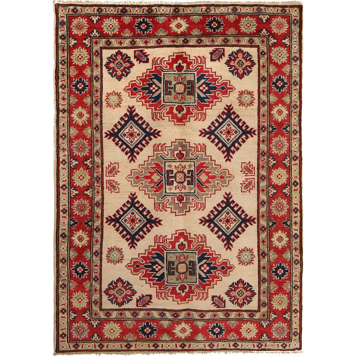 Hand knotted Kazak Carpet 3' 5" x 4' 9" - No. AL18548