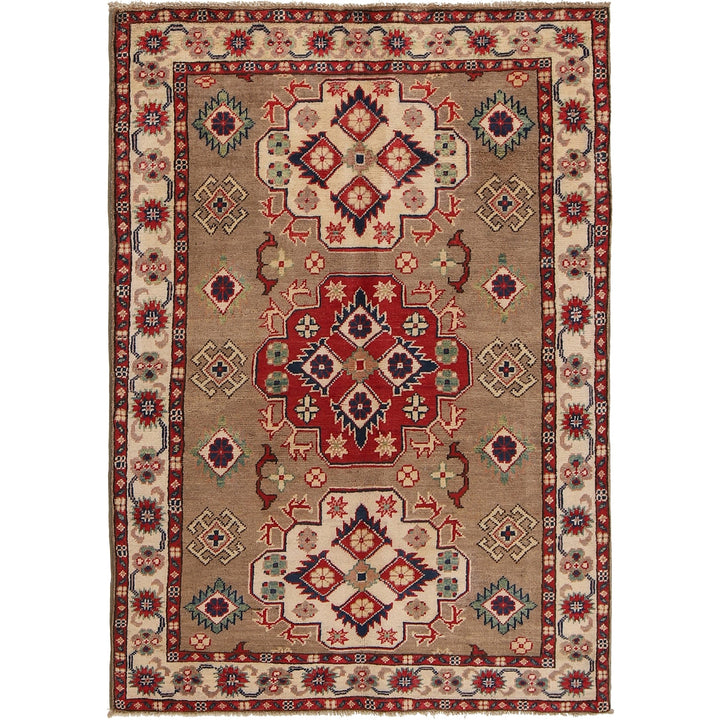 Handmade Kazak Area Rug 3' 3" x 4' 10" - No. AL62880