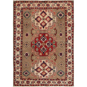 Handmade Kazak Area Rug 3' 3" x 4' 10" - No. AL62880