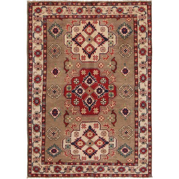 Handmade Kazak Area Rug 3' 3" x 4' 10" - No. AL62880