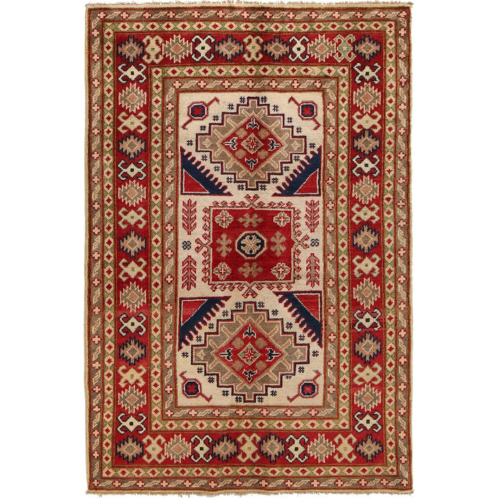 Oriental Kazak Rug 3' 3" x 4' 11" - No. AL65874