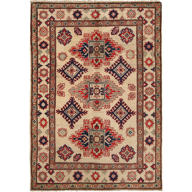 Ivory Color Kazak Rug 3' 5" x 4' 10" - No. AL86135