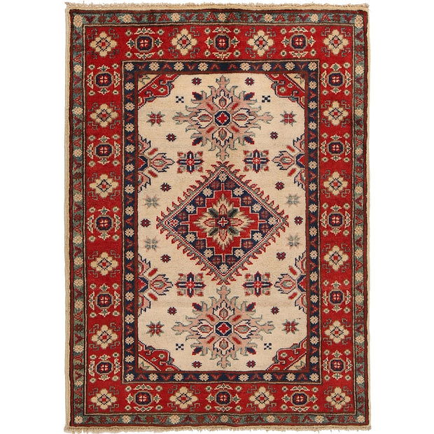 Handmade Kazak Area Rug 2' 7" x 3' 9" - No. AL30331