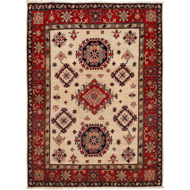 Hand knotted Kazak Carpet 4' 10" x 6' 10" - No. AL88036