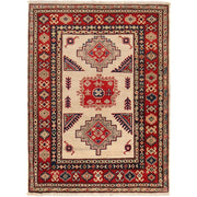 Hand knotted Kazak Carpet 3' 3" x 4' 5" - No. AL27398