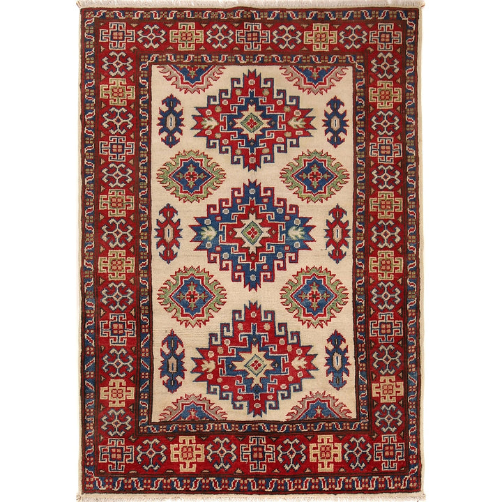 Handmade Kazak Area Rug 3' 3" x 4' 9" - No. AL52866