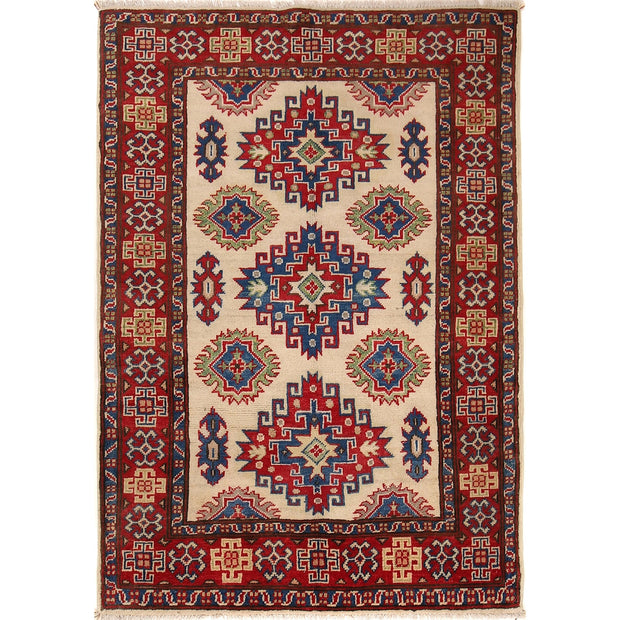 Handmade Kazak Area Rug 3' 3" x 4' 9" - No. AL52866