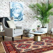 Handmade Kazak Area Rug 3' 3" x 4' 9" - No. AL52866