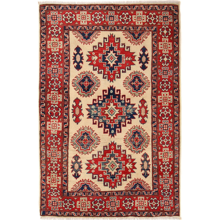 Oriental Kazak Rug 3' 3" x 4' 11" - No. AL60087