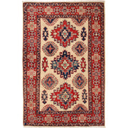 Oriental Kazak Rug 3' 3" x 4' 11" - No. AL60087