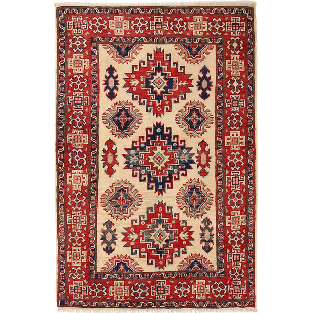 Oriental Kazak Rug 3' 3" x 4' 11" - No. AL60087
