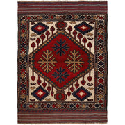 Handmade Barjista Kilim Rug 3' 9" x 5' 8" - No. AL88698