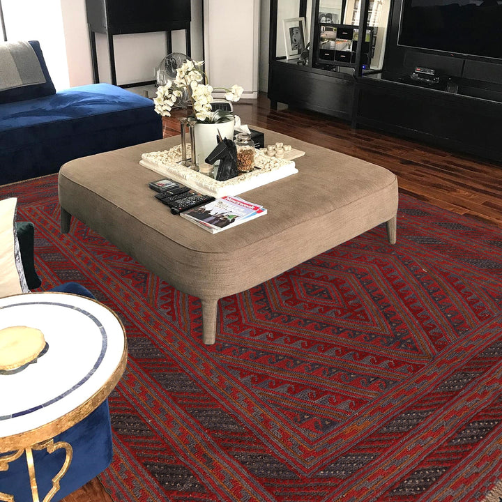 Handmade Wool Mushwani Rug 6' 6" x 9' 0" - No. AL44138