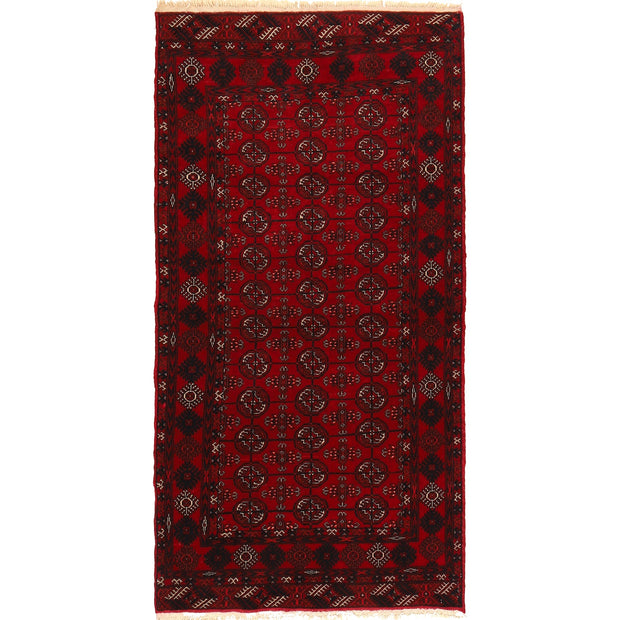 Hand Knotted Bokhara Runner Carpet 2' 10" x 5' 8" - No. AL76212