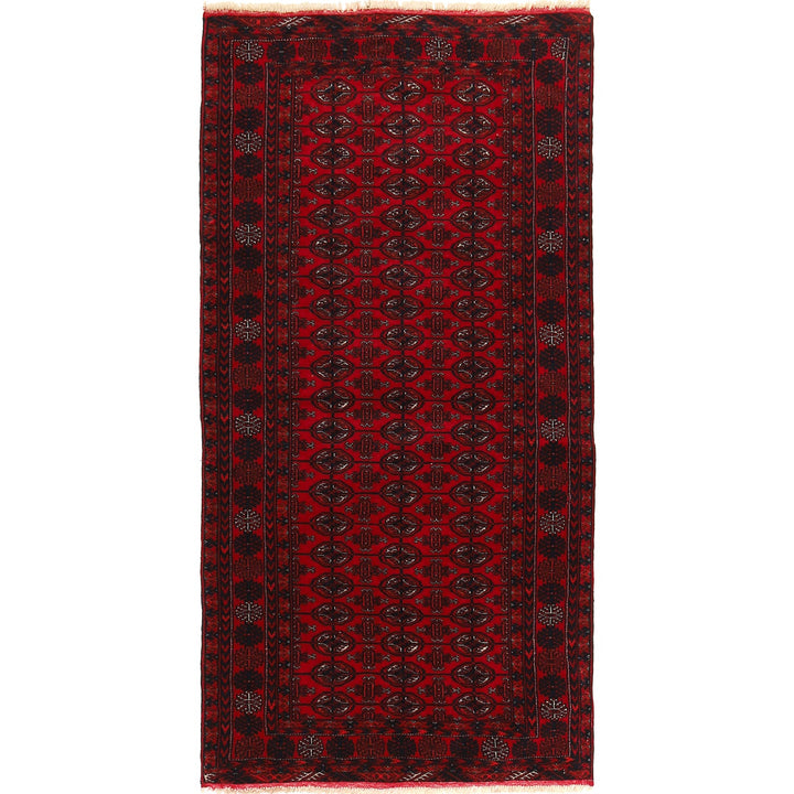 Oriental Bukhara Area Runner Rug 2' 9" x 5' 6" - No. AL15168