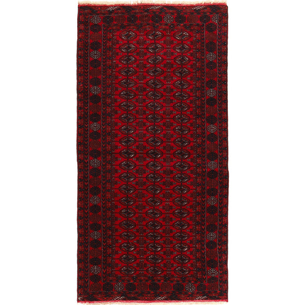 Oriental Bukhara Area Runner Rug 2' 9" x 5' 6" - No. AL15168