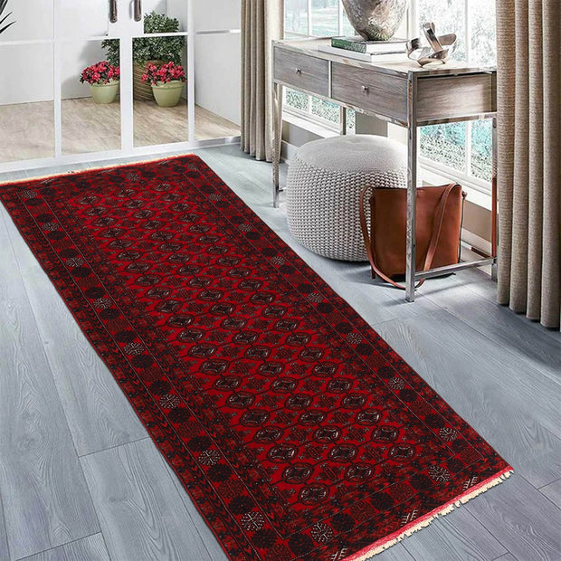 Oriental Bukhara Area Runner Rug 2' 9" x 5' 6" - No. AL15168