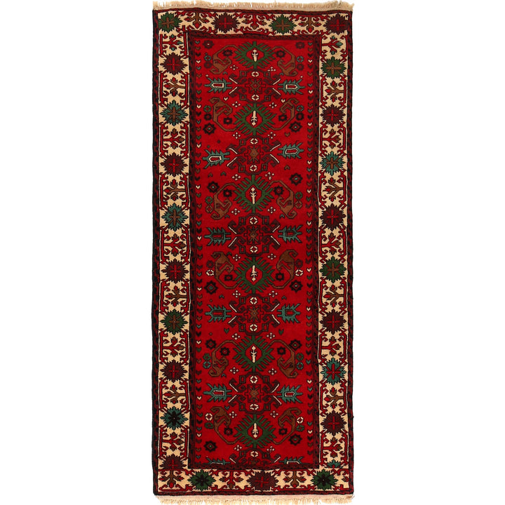 Firebrick Bokhara Runner Rug 2' 4" x 5' 8" - No. AL37629