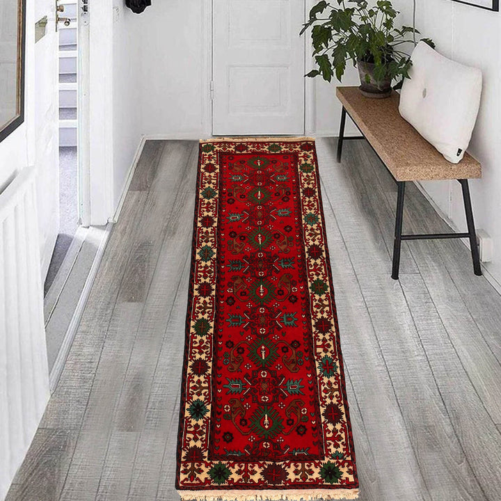 Firebrick Bokhara Runner Rug 2' 4" x 5' 8" - No. AL37629