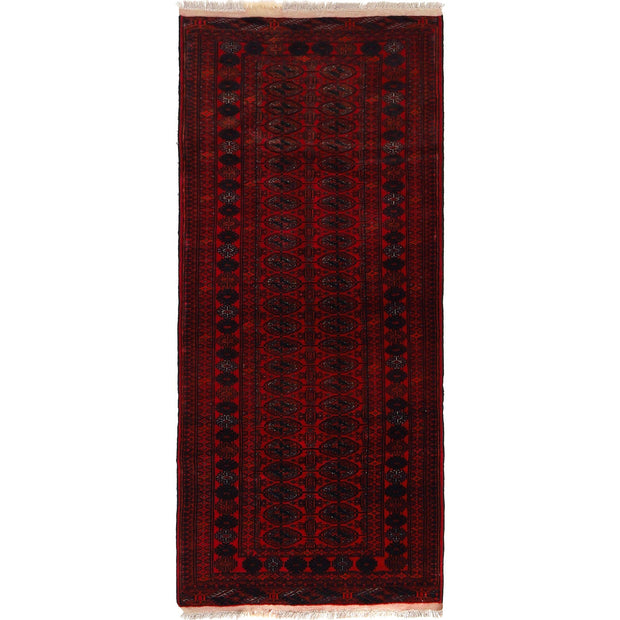 Dark Red Bokhara Runner Rug 2' 8" x 6' 1" - No. AL88760