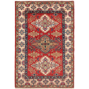 Red Kazak Rug 3' 5" x 4' 10" - No. AL27387