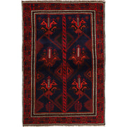 Traditional Baloch Rug 4' 2" x 6' 5" - No. AL61981