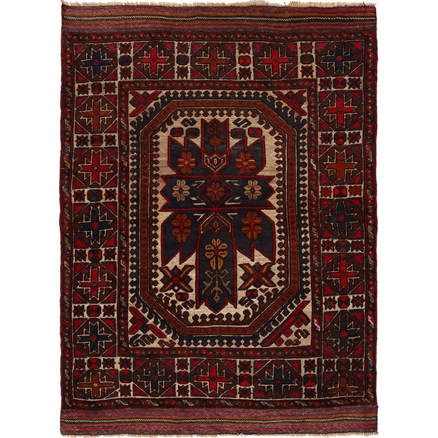 Handmade Barjista Kilim Rug 4' 7" x 6' 2" - No. AL32495