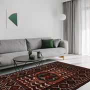 Handmade Barjista Kilim Rug 4' 5" x 5' 12" - No. AL41573