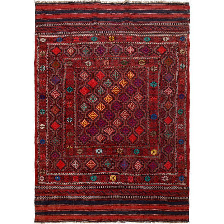 Afghan Laghari Kilim 4' 9" x 7' 3" - No. AL96434