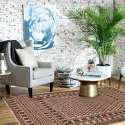 Handmade Soumak Kelim 4' 8" x 6' 3" - No. AL60656