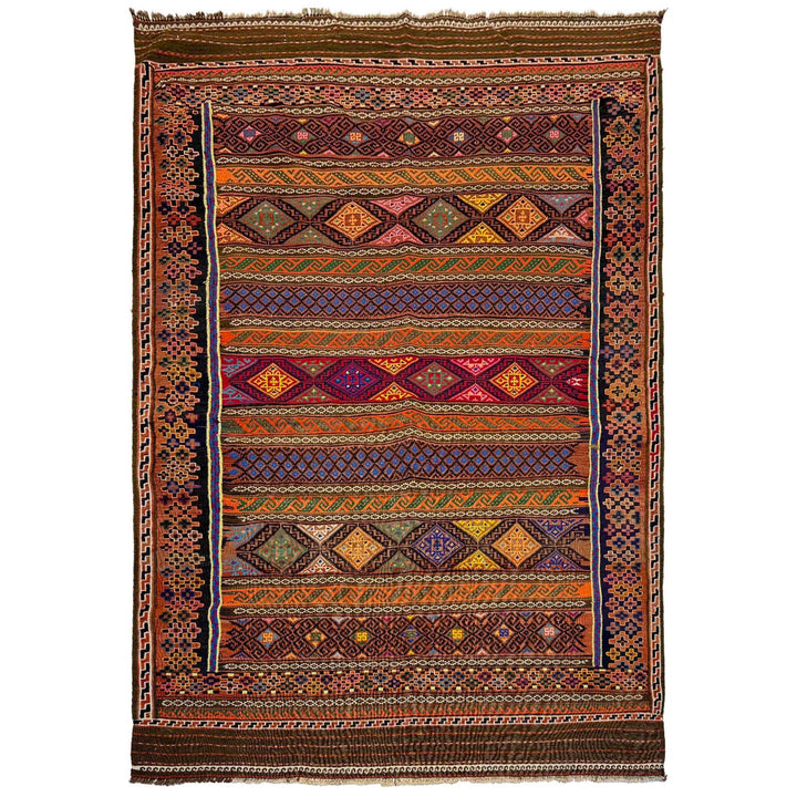 Afghan Laghari Kilim 5' 2" x 7' 11" - No. AL89641